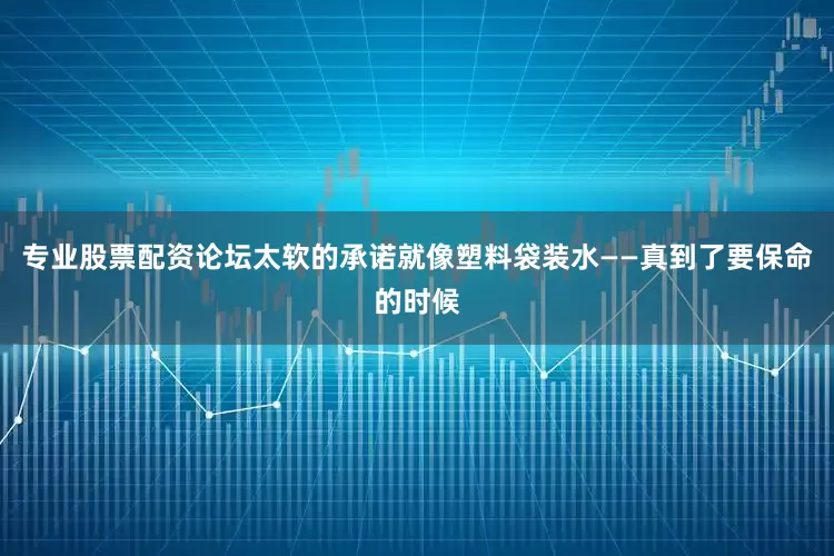 专业股票配资论坛太软的承诺就像塑料袋装水——真到了要保命的时候